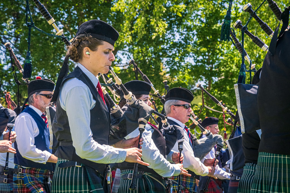 Georgetown Highland Games - Massed Bands