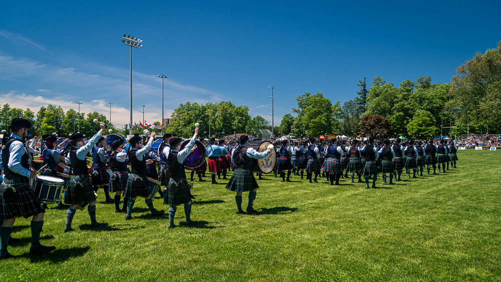 Georgetown Highland Games - Massed Bands