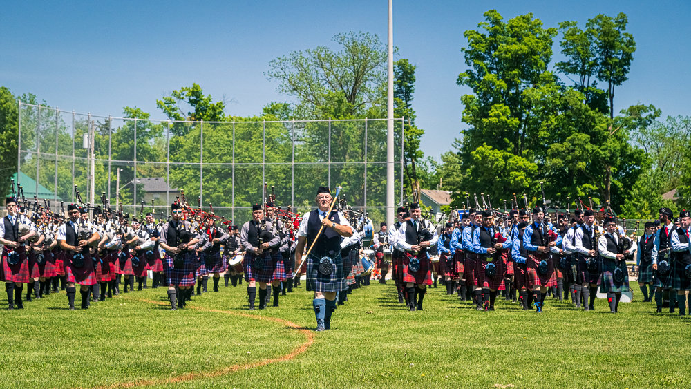 Georgetown Highland Games - Massed Bands