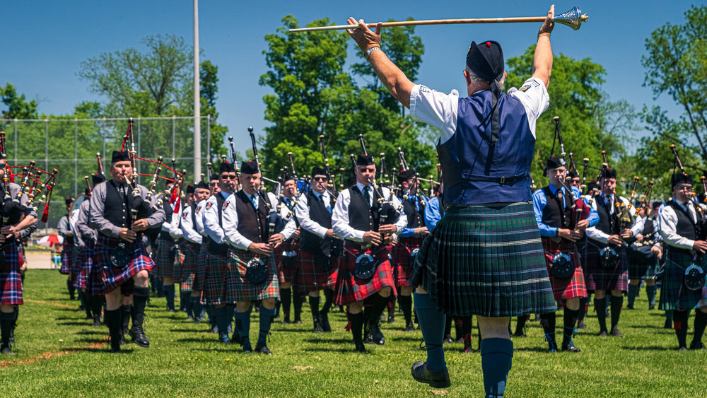 Georgetown Highland Games - Massed Bands