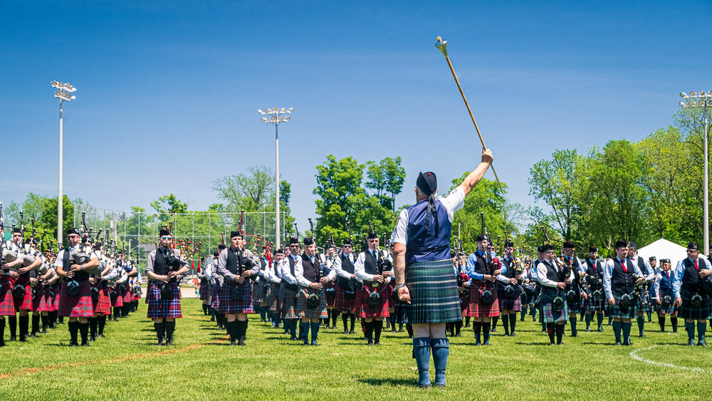 Georgetown Highland Games - Massed Bands