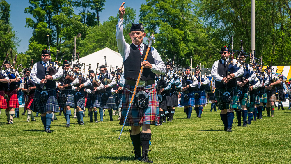 Georgetown Highland Games - Massed Bands