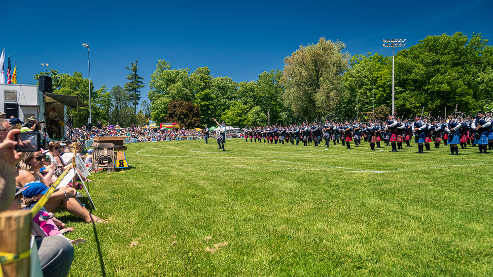 Georgetown Highland Games - Massed Bands