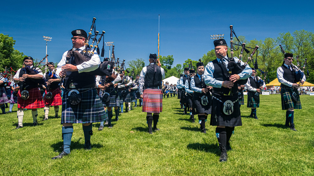 Georgetown Highland Games - Massed Bands