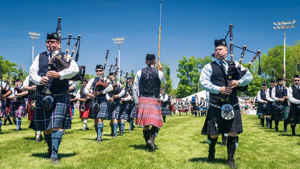 Georgetown Highland Games - Massed Bands