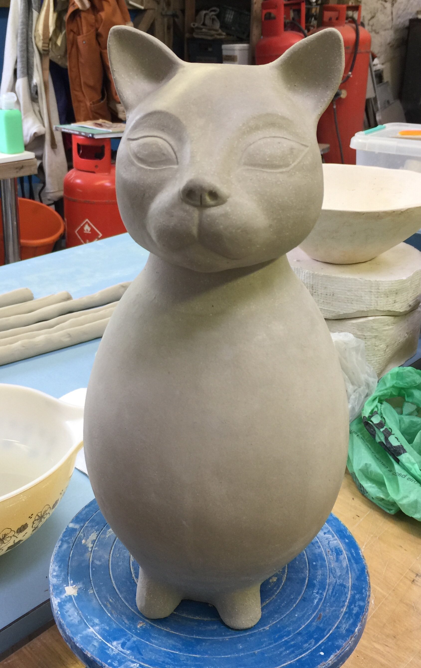Cat urn almost finished.JPG