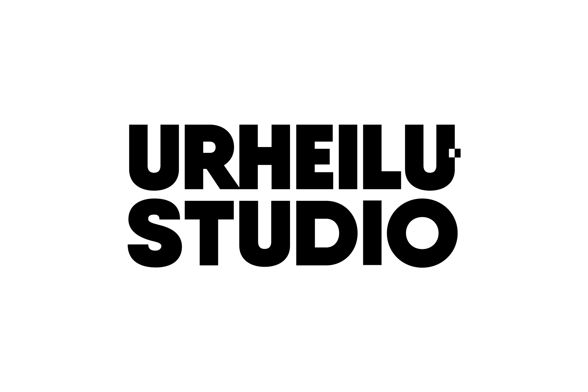 Urheilustudio logo simple, 1-color