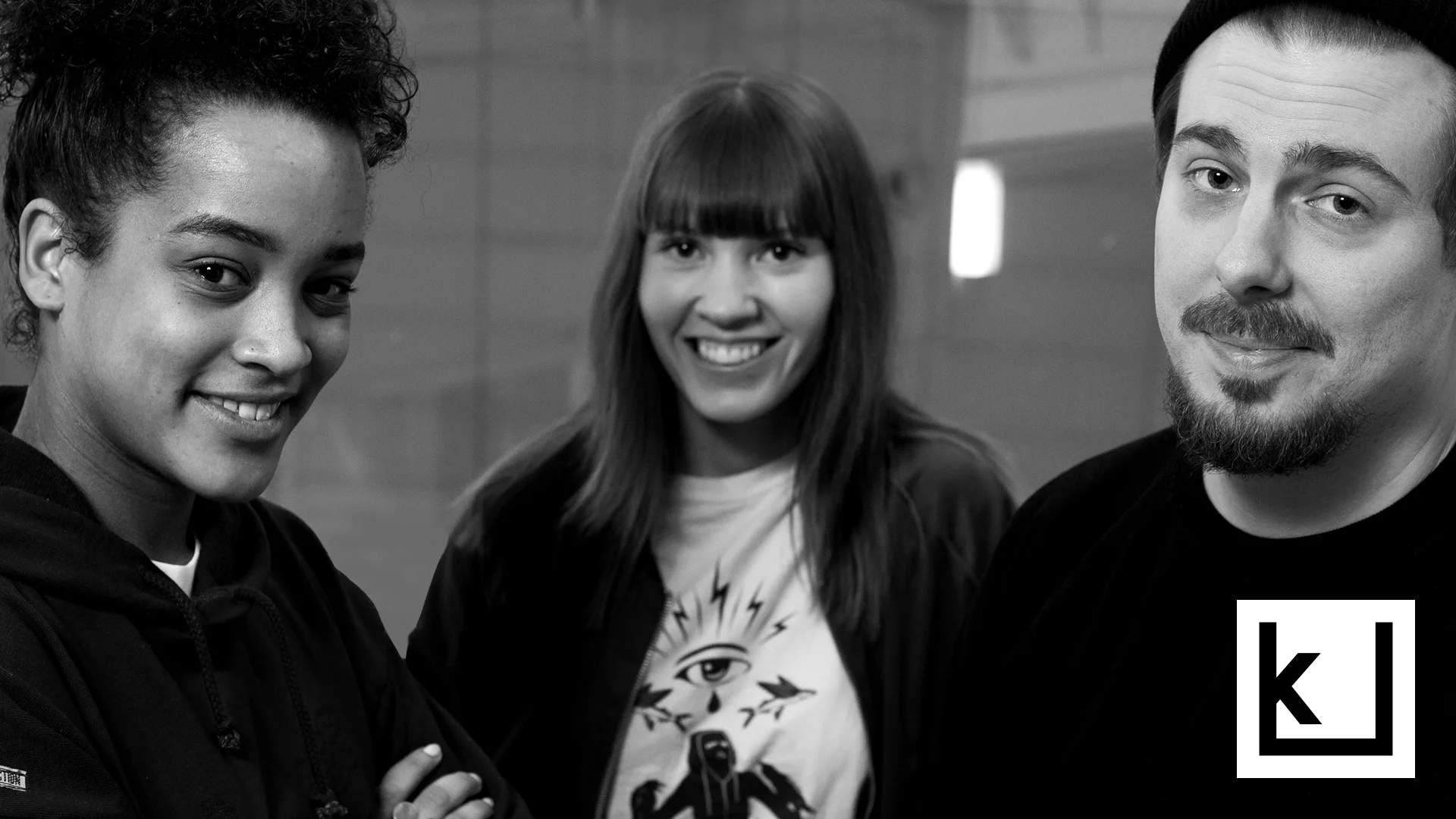 Can a feminist listen to hiphop? Photo for an interview with DJ, journalist and rap researcer Inka Rantakallio, DJ and rap artist Yeboyah and rap artist DJ Kridlokk. Hosted by Iida Rauhalammi.