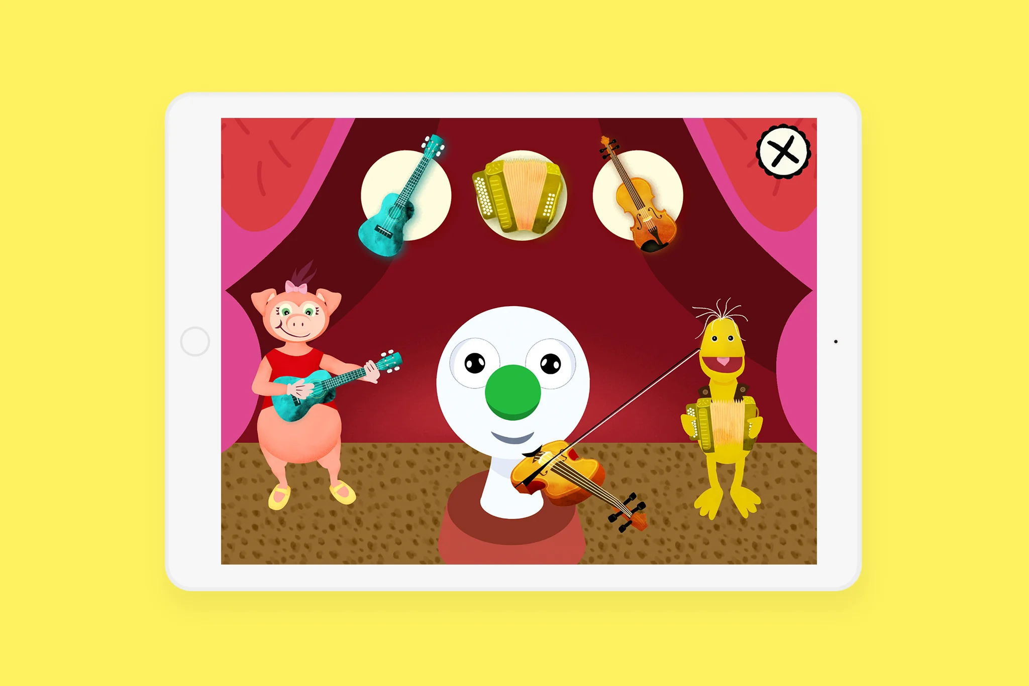 Here you can play music with the cool gang of Buu-klubben.