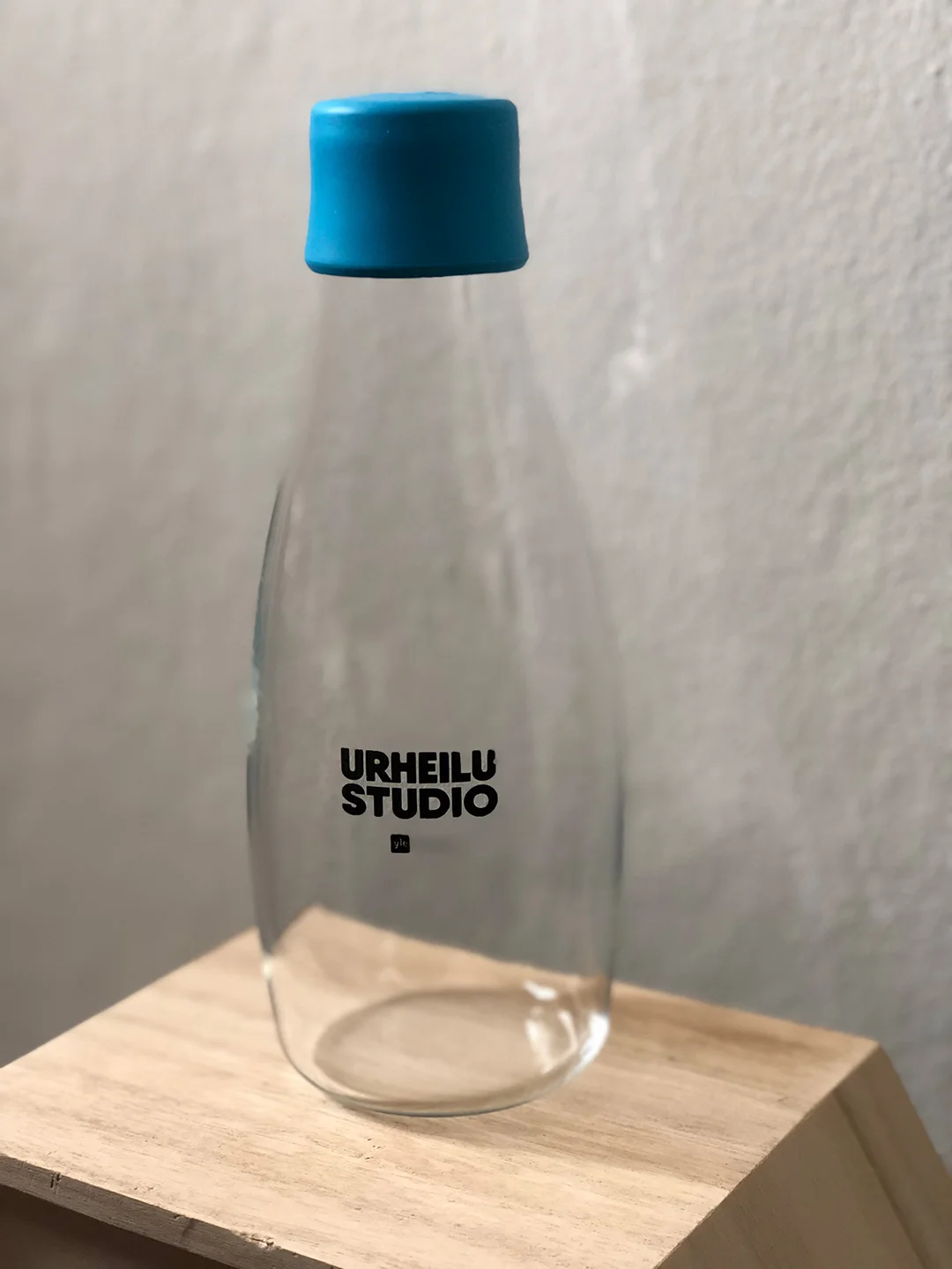 Ecological Urheilustudio bottle as a prize used in audience competitions.