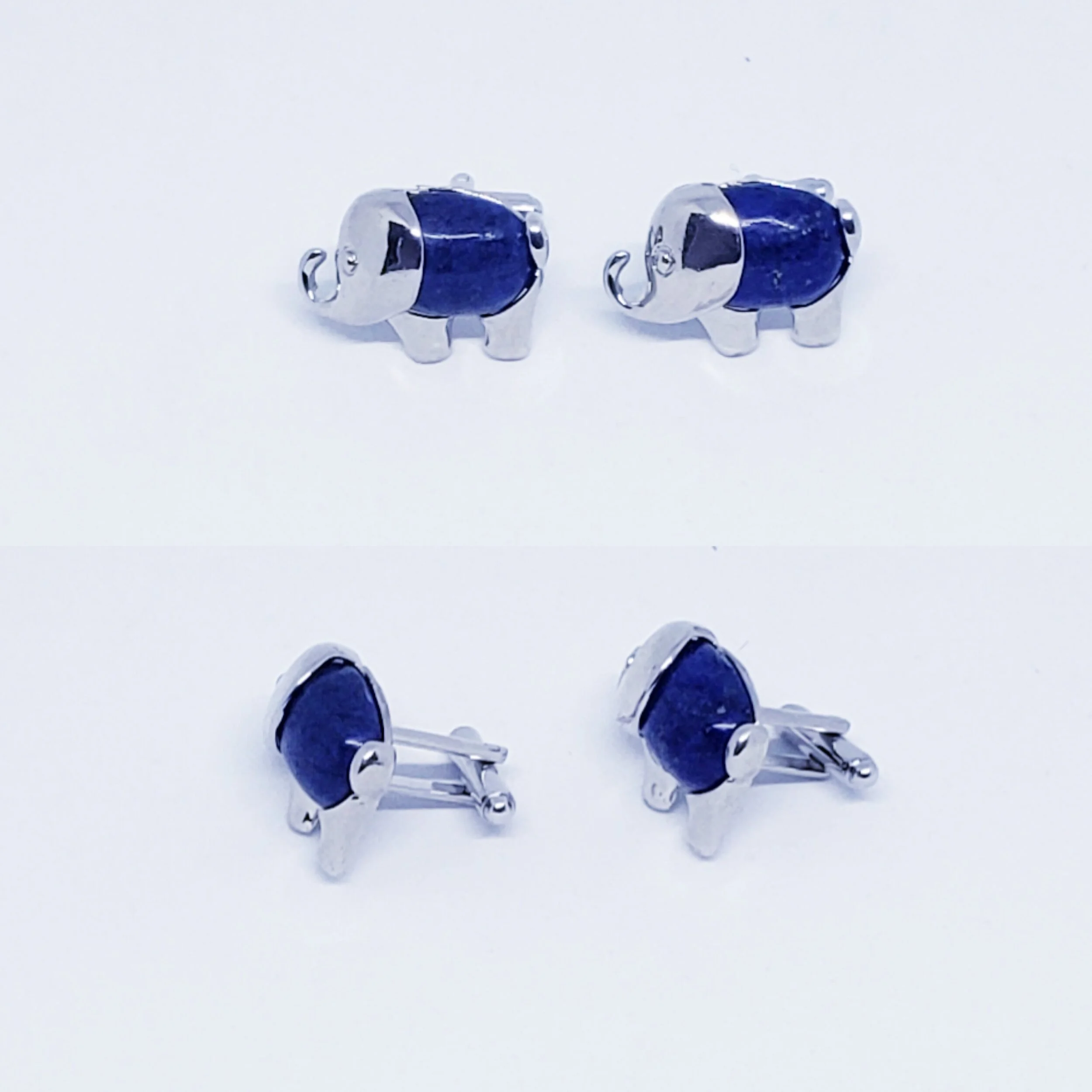 Blue Elephant Cufflinks