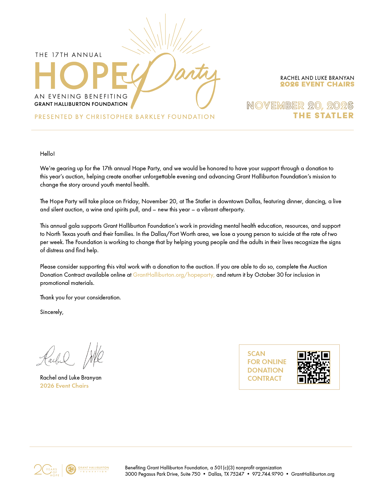 Auction Letter