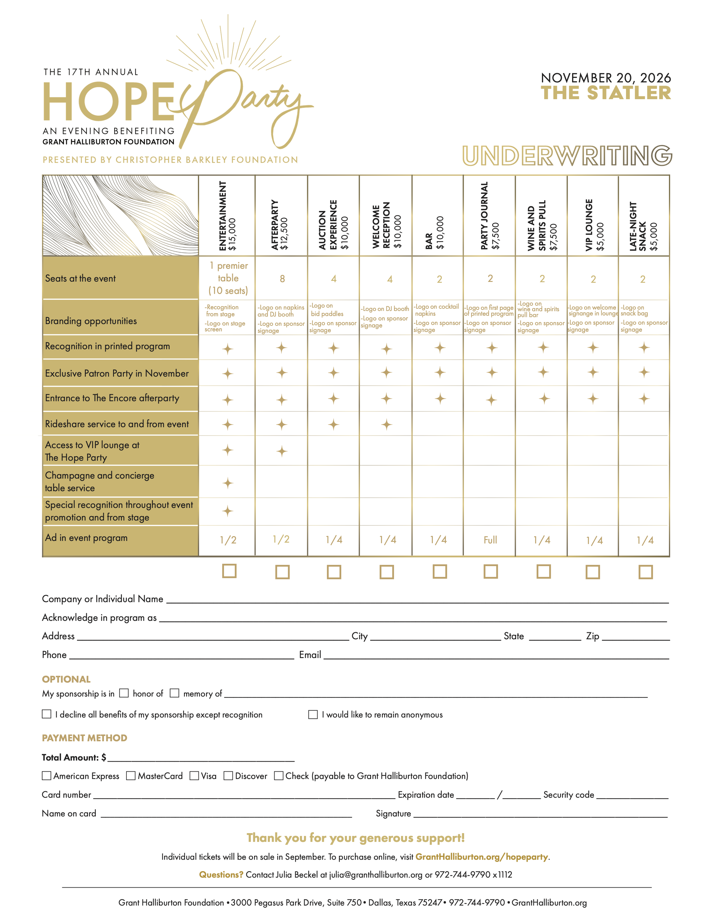 Underwriting Form