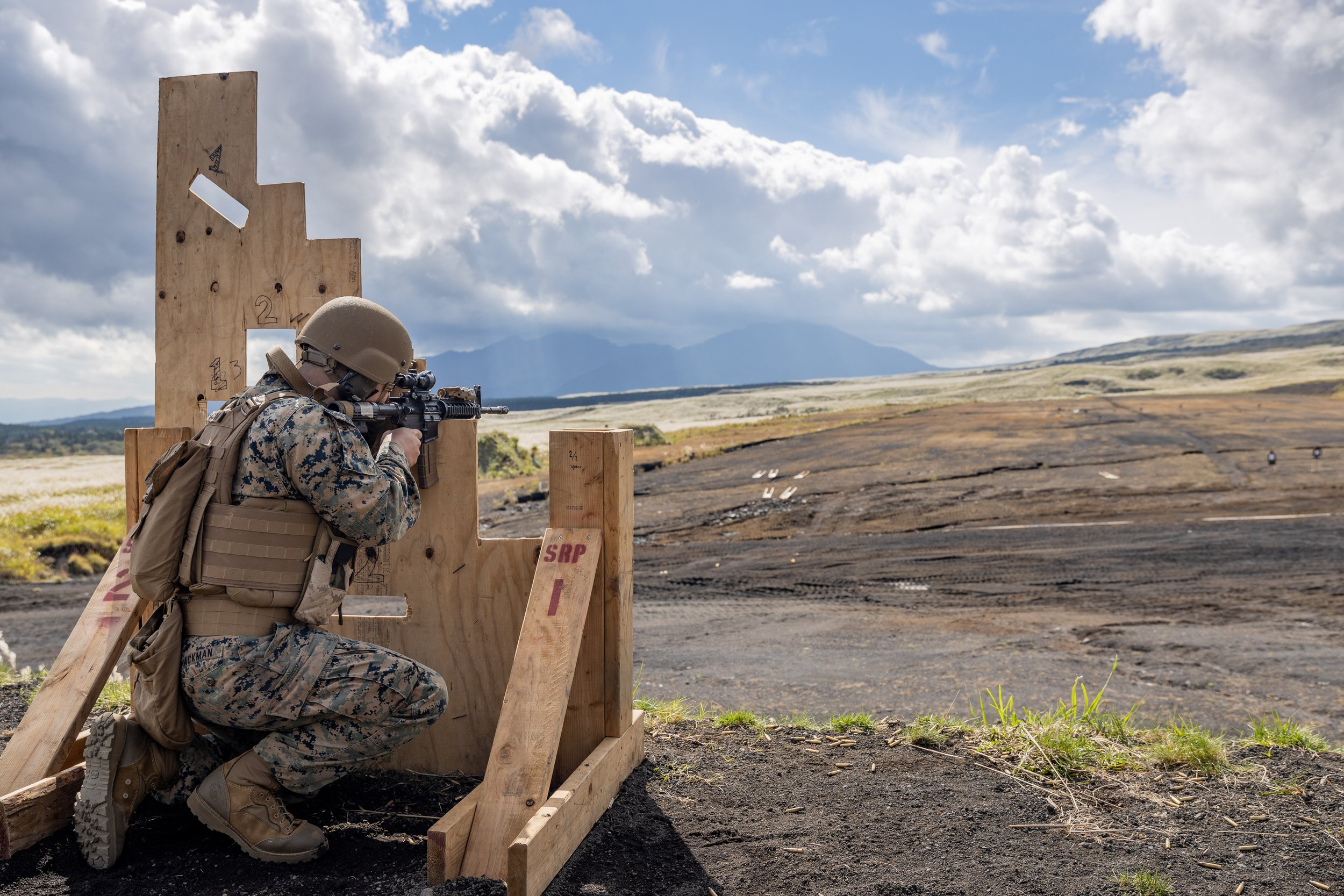 Rifle range on Camp Fuji, Japan
