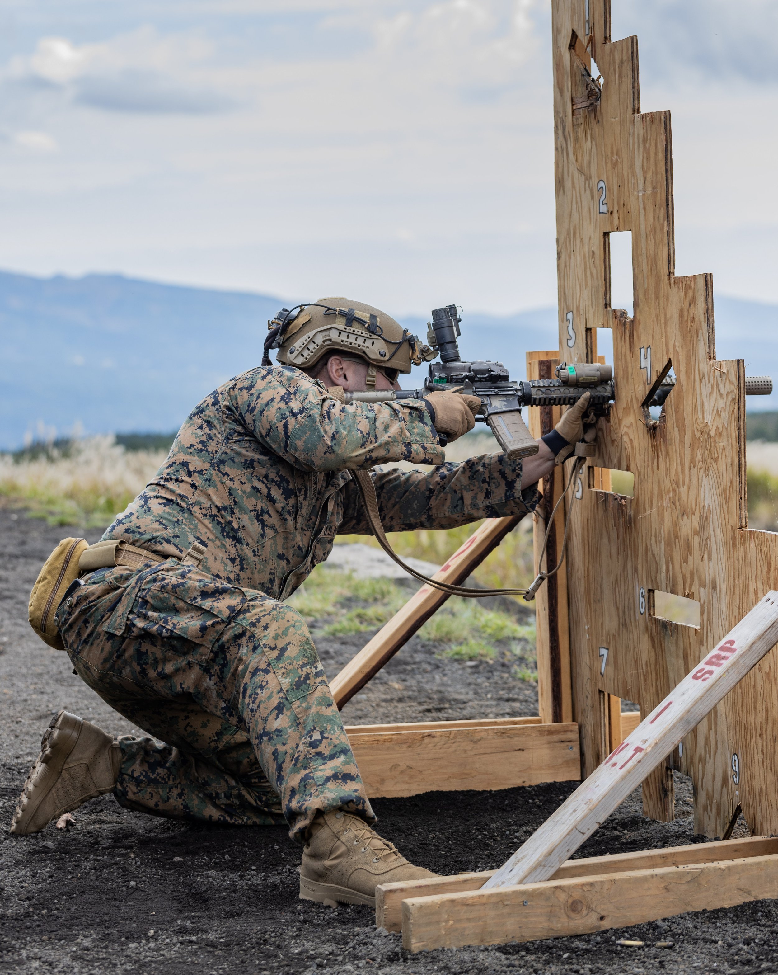 Rifle range on Camp Fuji, Japan