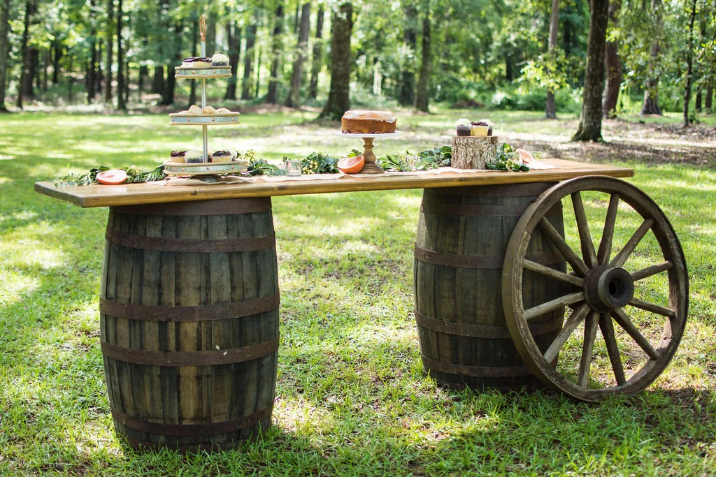 Whiskey Barrel Dessert Bar