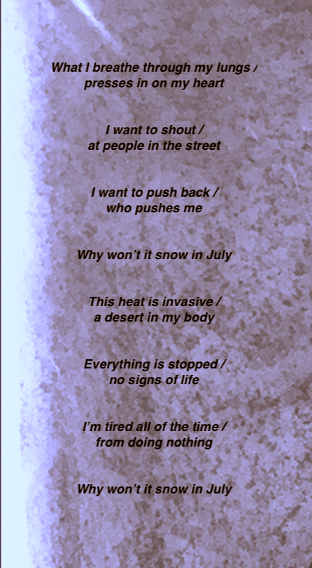 Lyrics / Poetry — Talullah Ruff