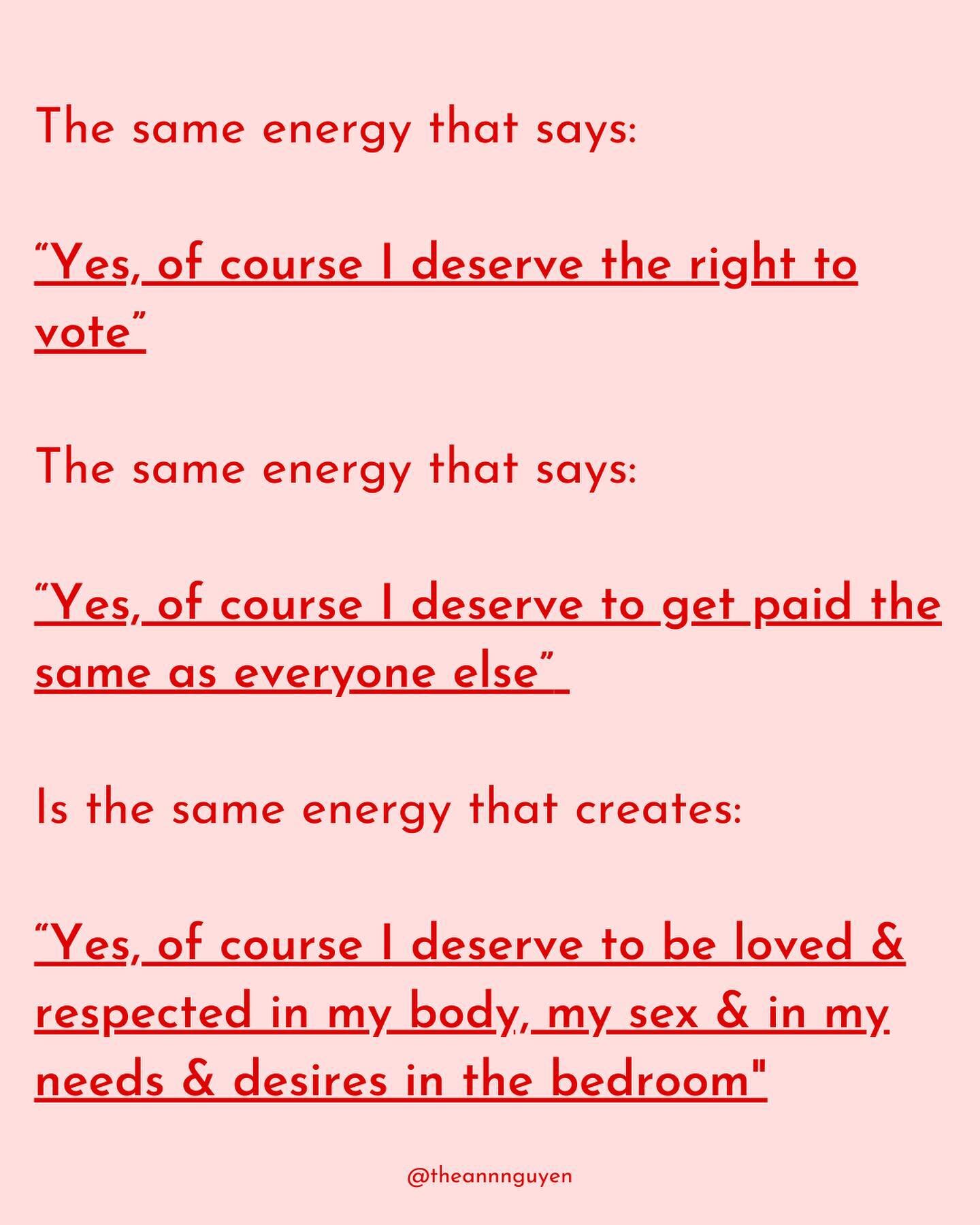 There&rsquo;s a vision you hold in your heart for the way you know it should be: ⁣
⁣
Sex full of love⁣
A relationship full of rspect⁣
A natural joy in your body ⁣
A remembrance that you are worthy because you ARE - not because you have to prove it or