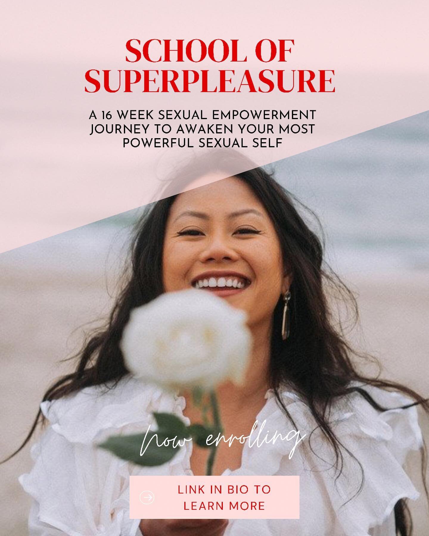 Happy Friday sexy bitches!! Excited to announce enrollment for School of Superpleasure is officially open!
.
This is my signature 16 week group program for you to discover your most powerful &amp; authentic sexual self
.
I&rsquo;ve now guided over 45