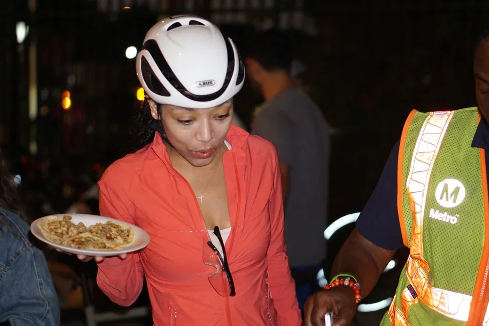 People for Mobility Justice and TRUST South LA partnered with Metro LA to bring the South LA community a Taco Tuesday group bike ride completely free of charge to Los Angeles residents!