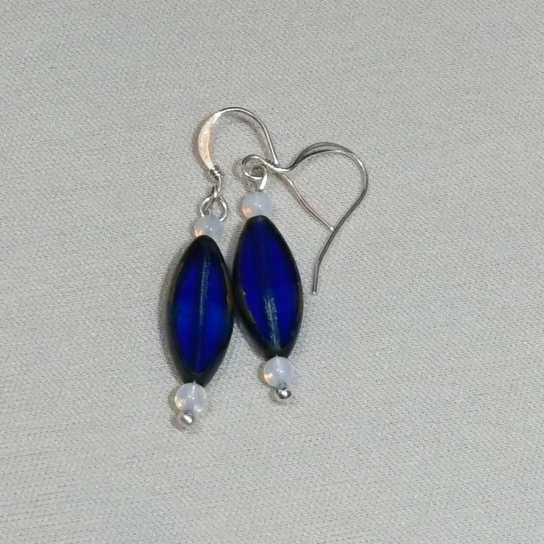 Blue pressed Czech earrings.JPG