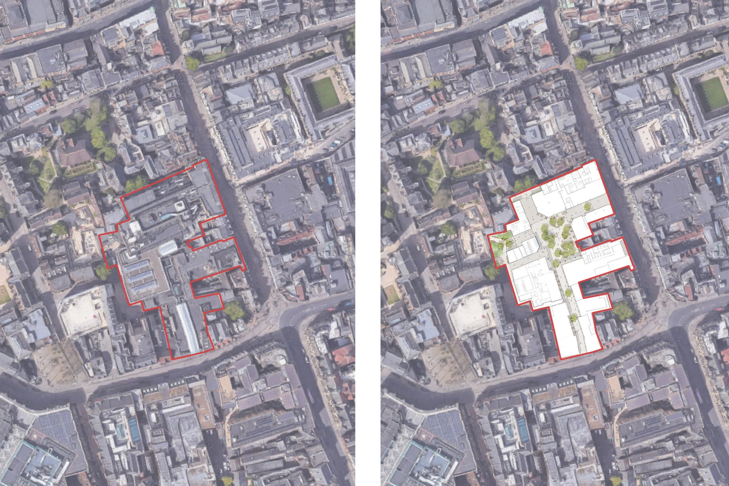    Context/ Ambition    Farrer Huxley have been appointed to design the public realm for the mixed-use development of the Clarendon Centre in Oxford, a covered shopping mall in existence since the 1960s.    Working alongside Marchini Curran Associate