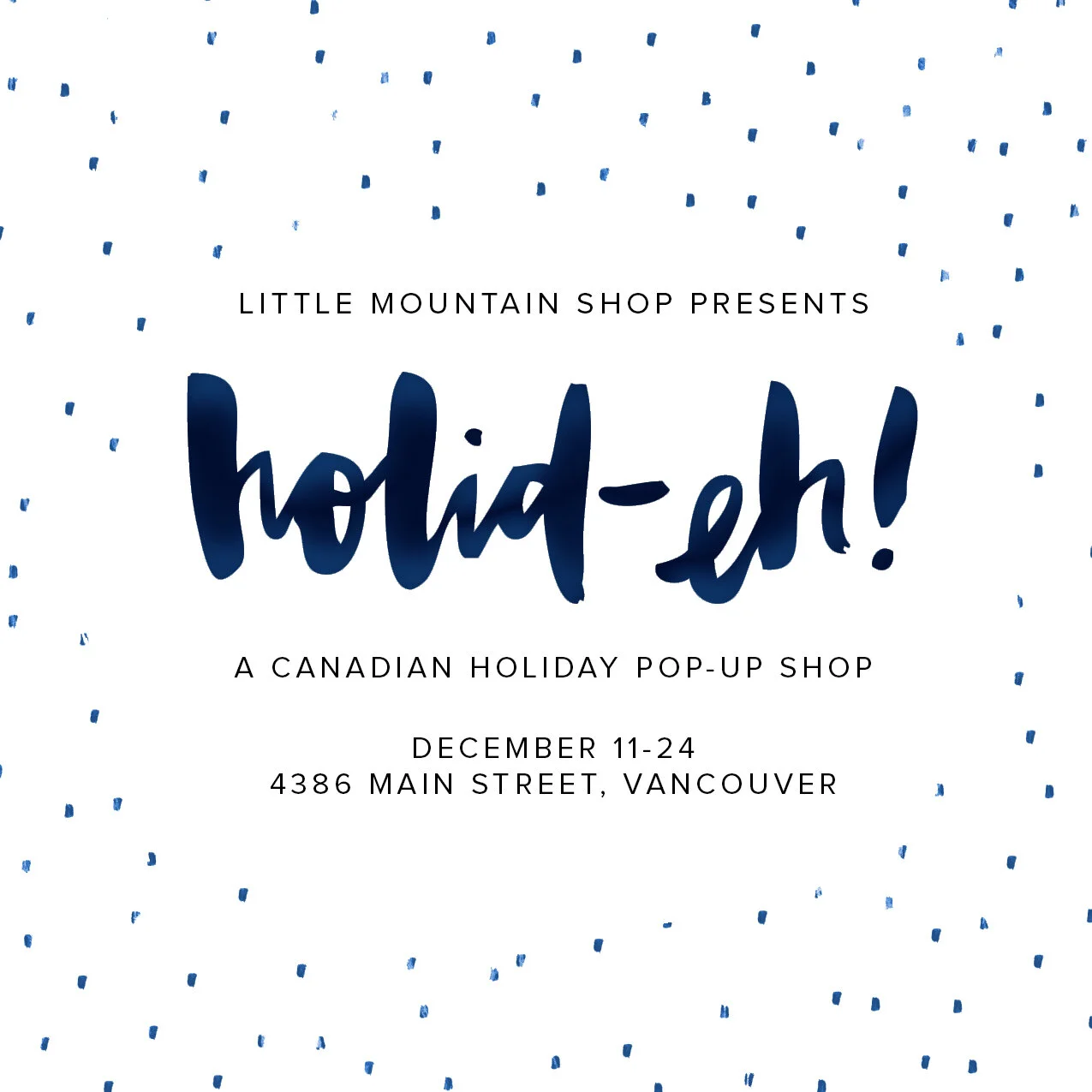 Holid-eh! Pop-Up
