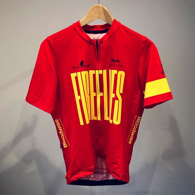 Well, after nearly six months of training it at least fits. Now I have to live up to what it stands for.

Fireflies ride 1000km across the Alps from Innsbruck to Cannes in 8 days, climbing 25000m in the process.
In the last 18 years @the_fireflies_to