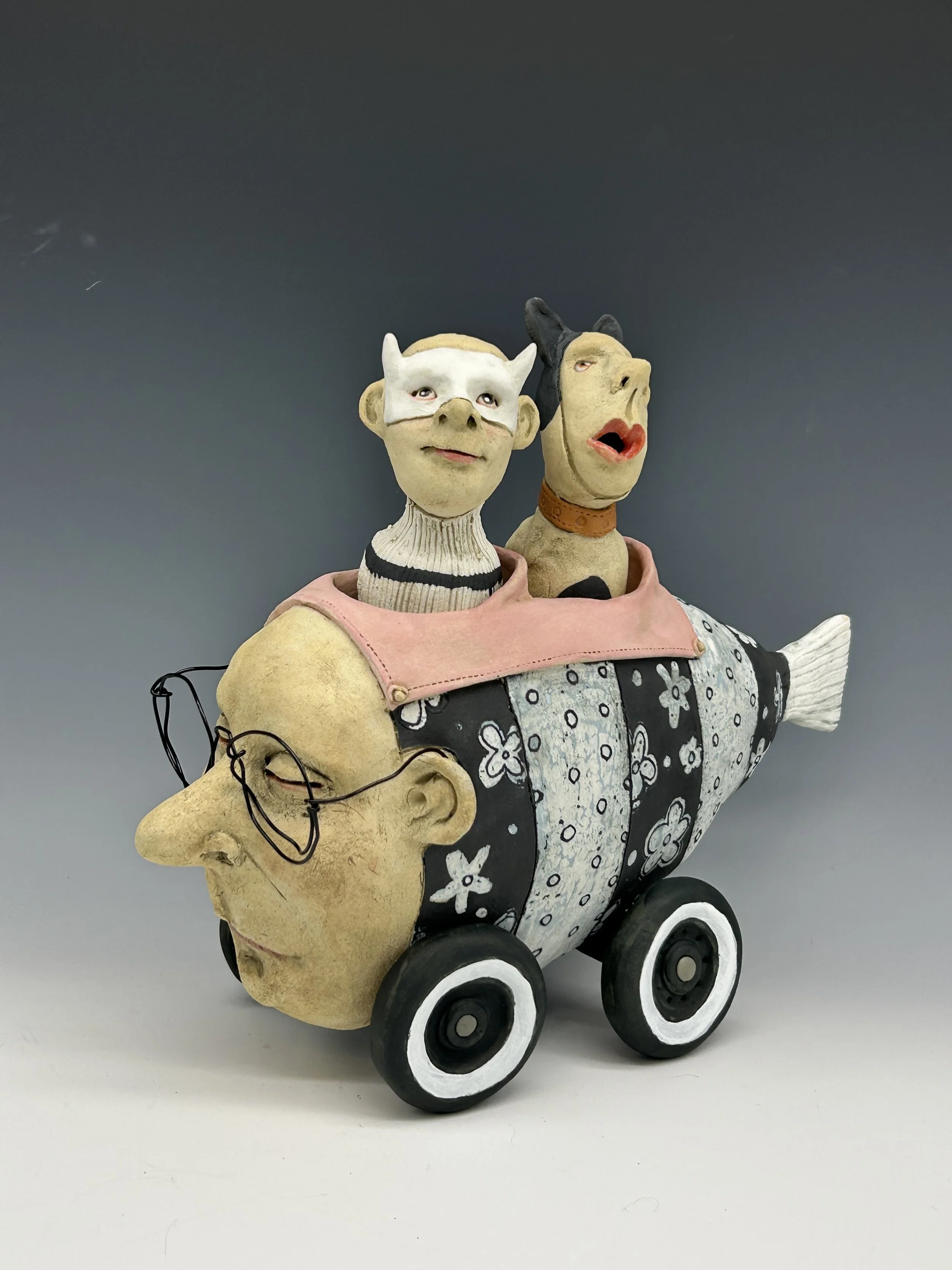 Black & White Fishcar