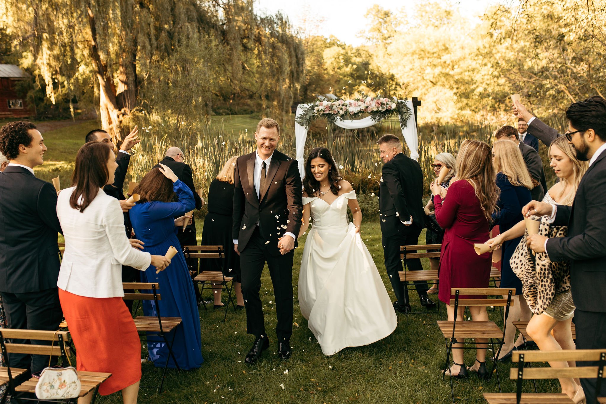 micro-wedding-upstate-ny-bride-groom-recessional-guests.jpg