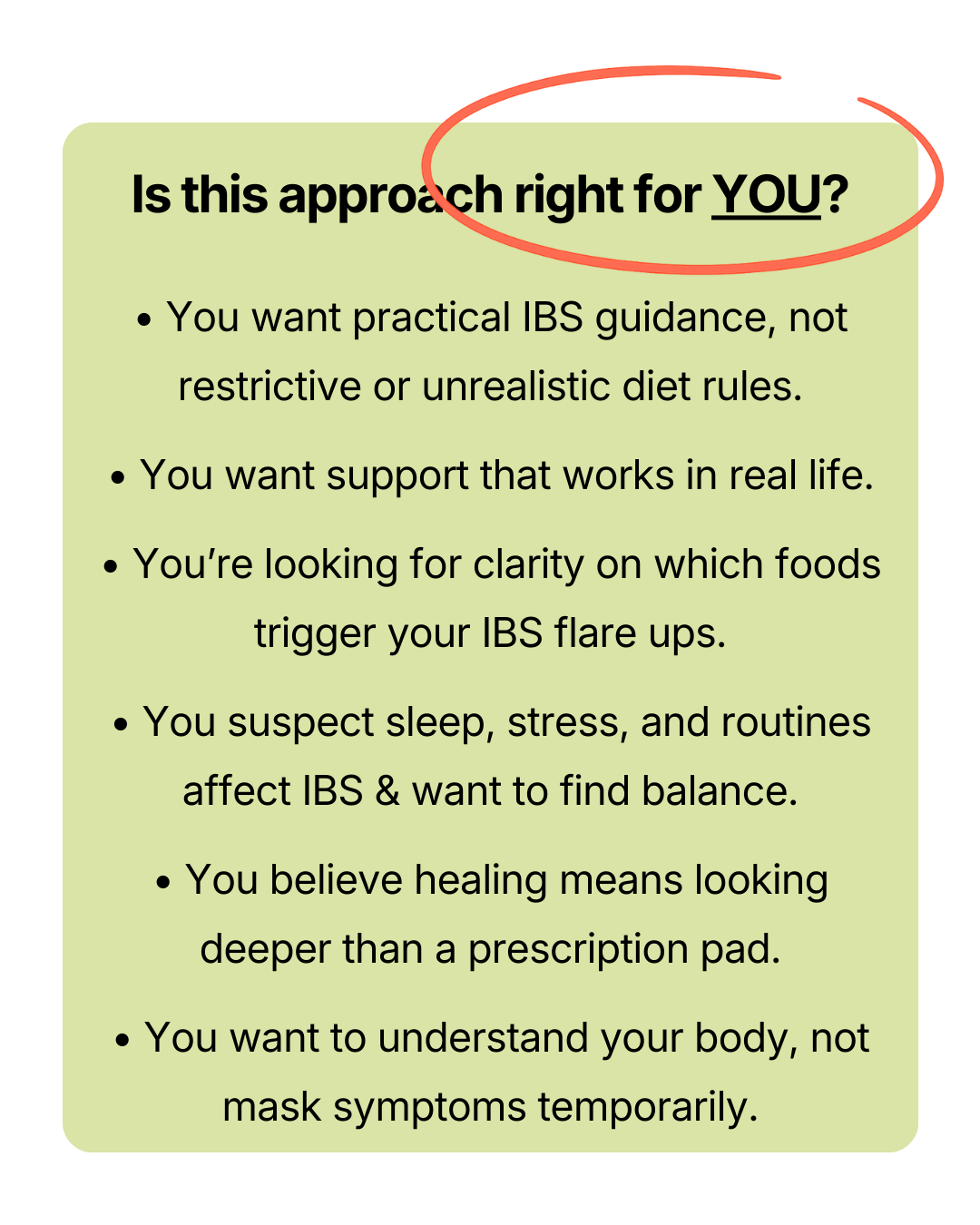 IBS dietitian alternative offering personalised guidance for people seeking long-term gut relief