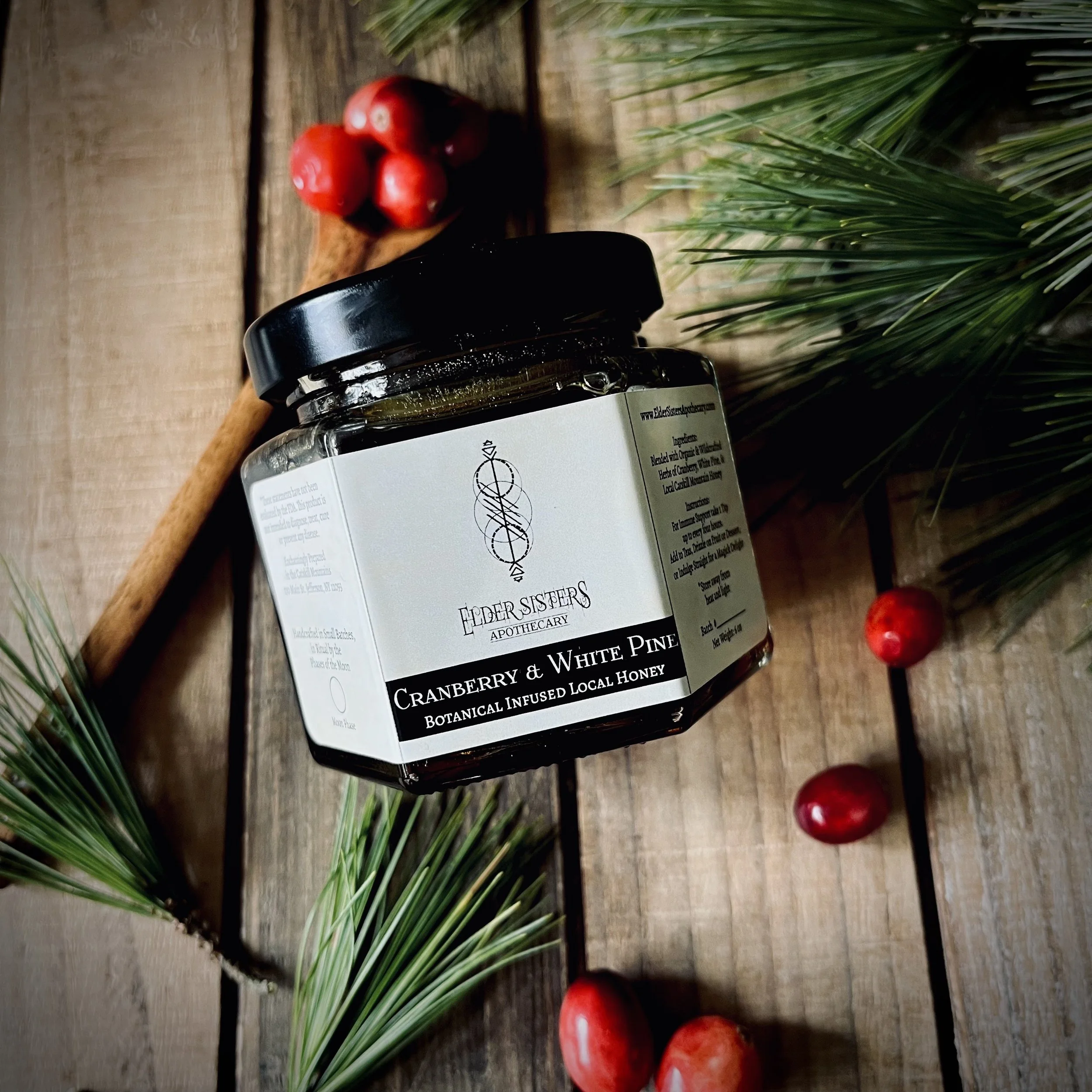 Cranberry White Pine Botanical Honey