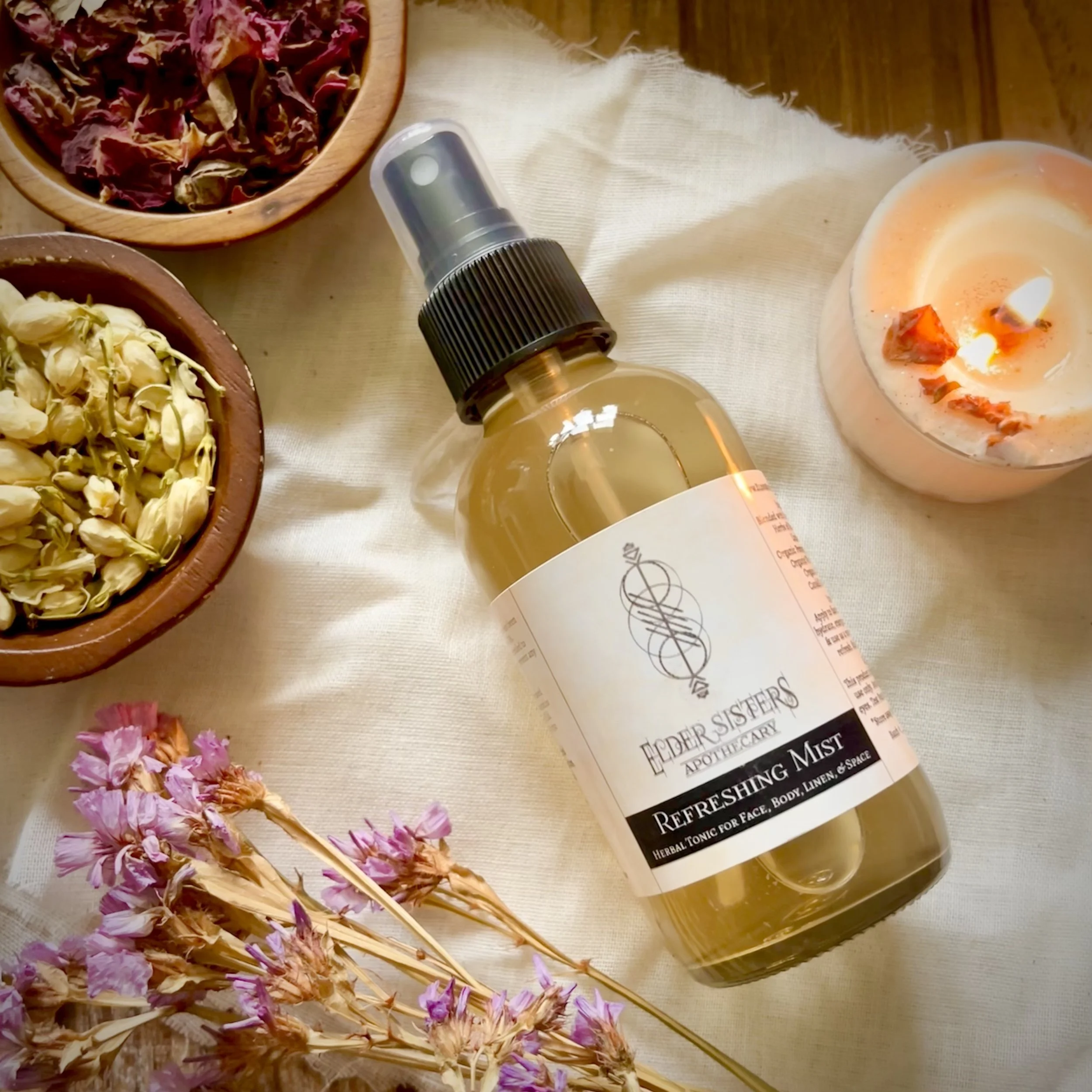 Refreshing Mist ~ Herbal Tonic for Face, Body, Linen, & Space