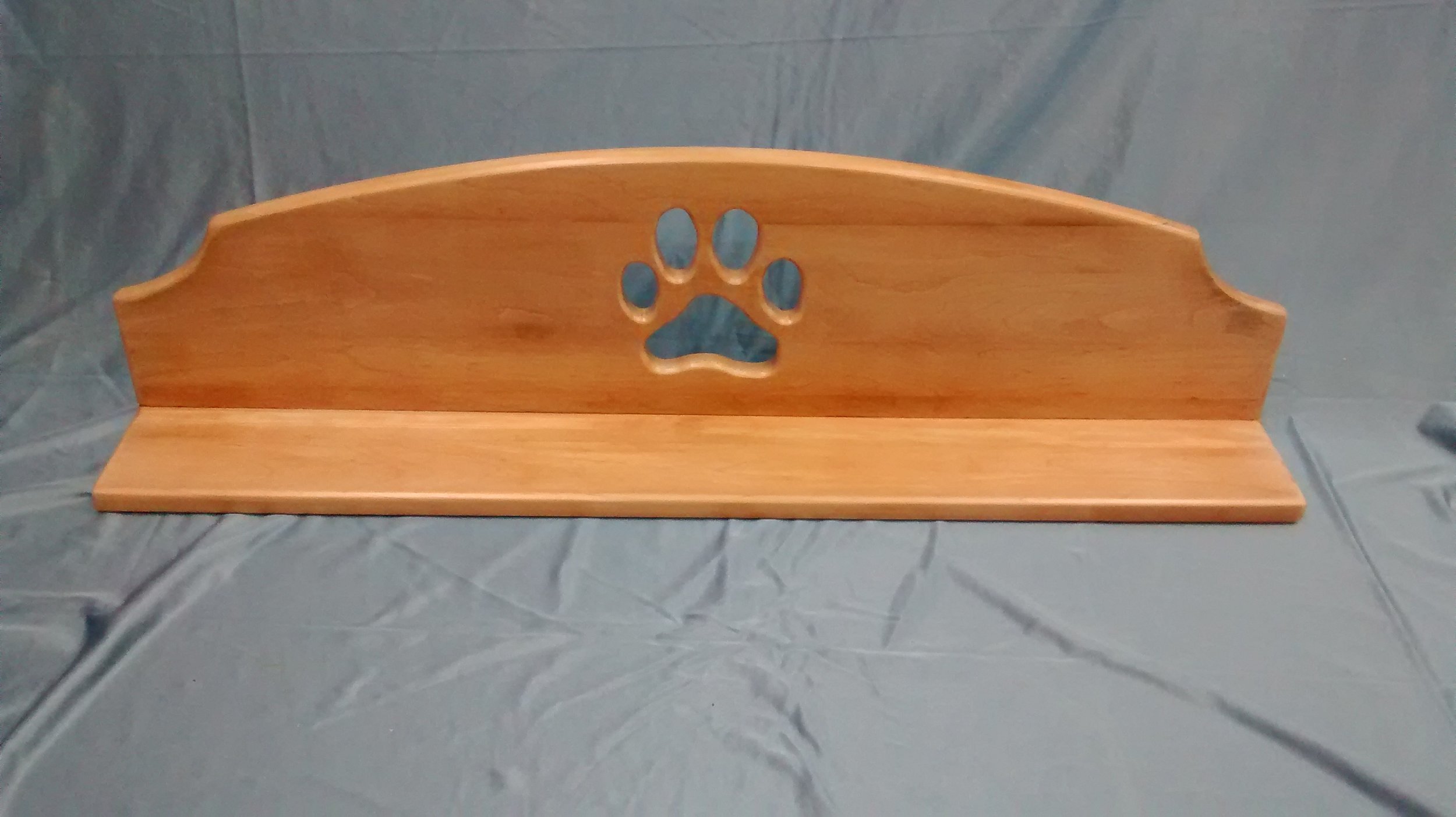 Shelf with One Dog Pawprint Cutout