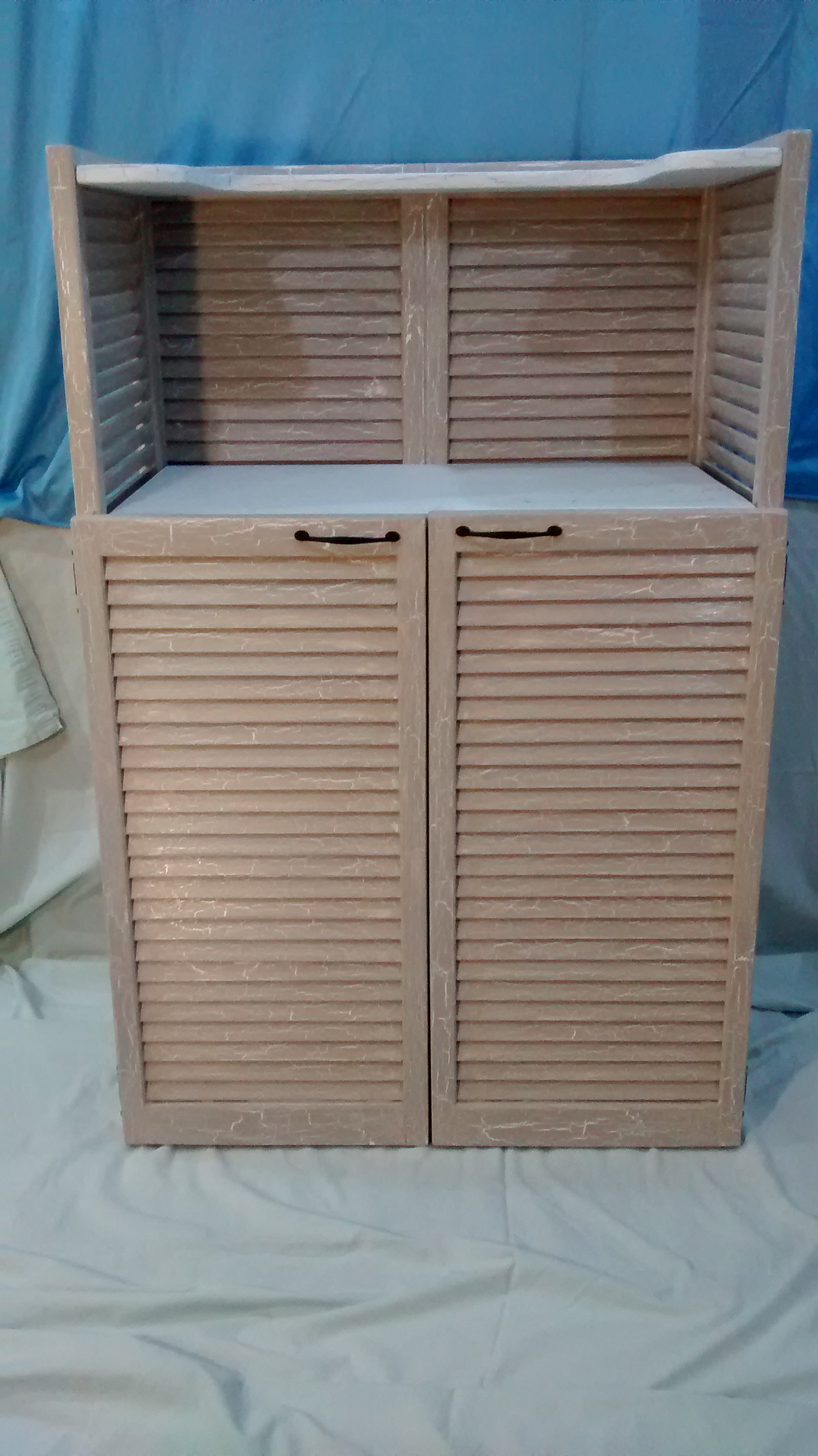 Salvaged Shutter Cabinet with Doors