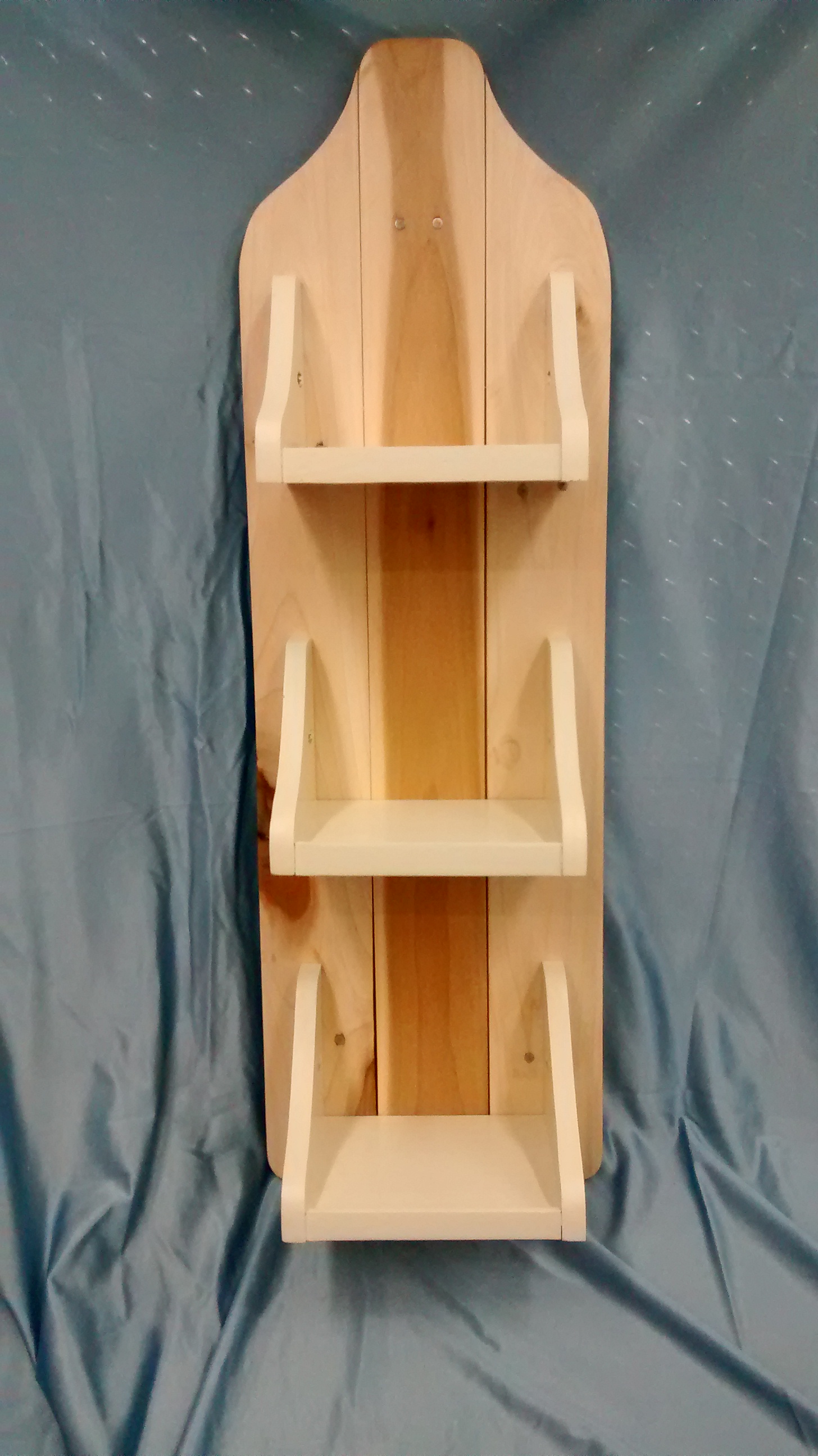 Three Small Shelves on Reclaimed Wood