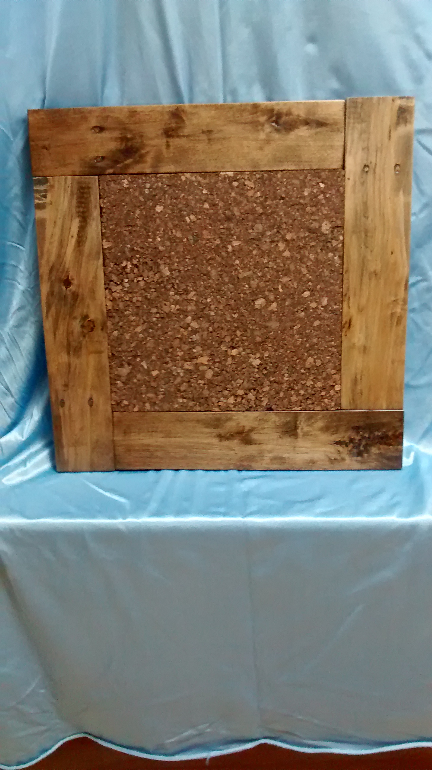 Cork Board with Reclaimed Wood Frame