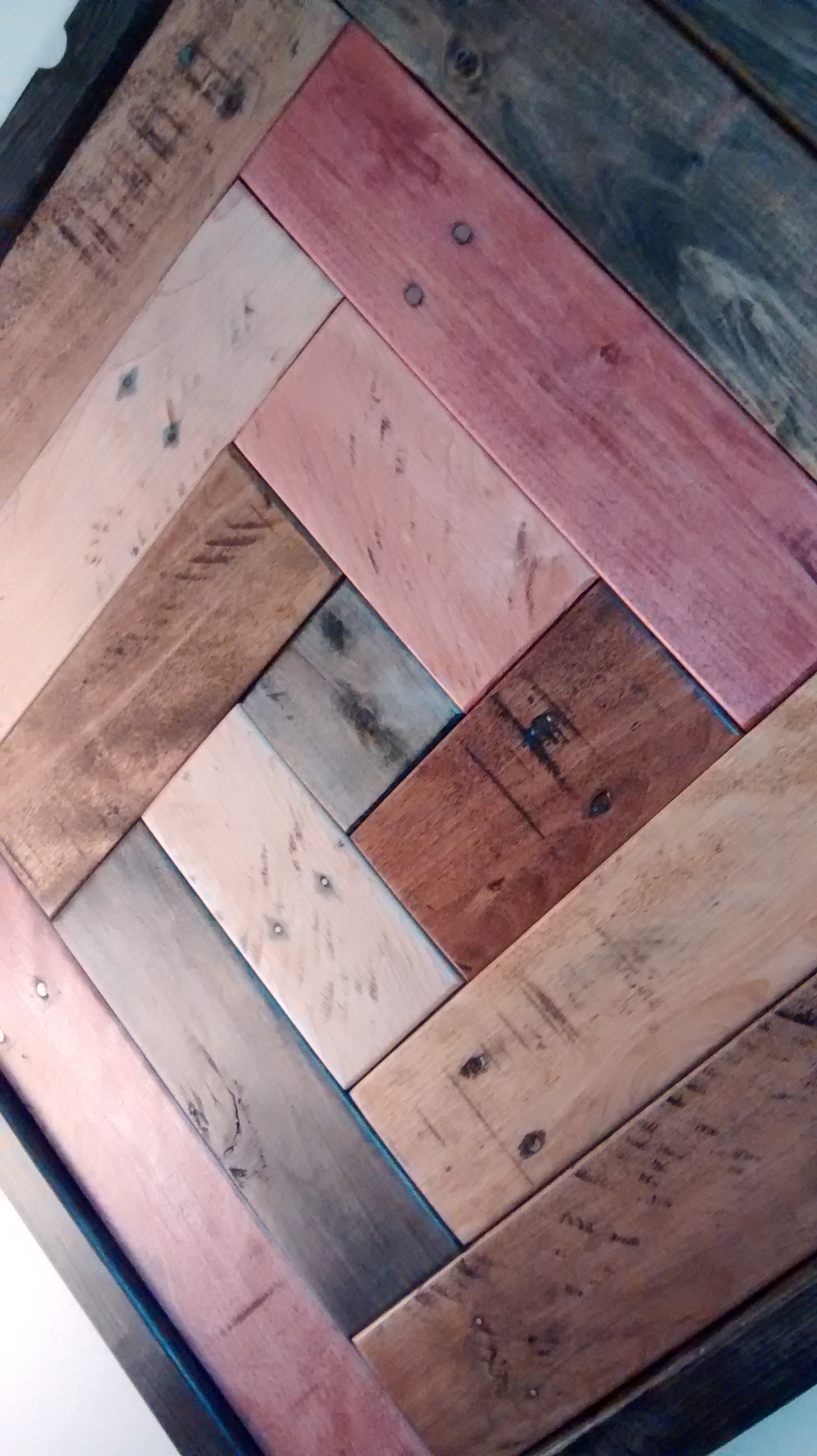 Abstract Wall Art from Reclaimed Wood