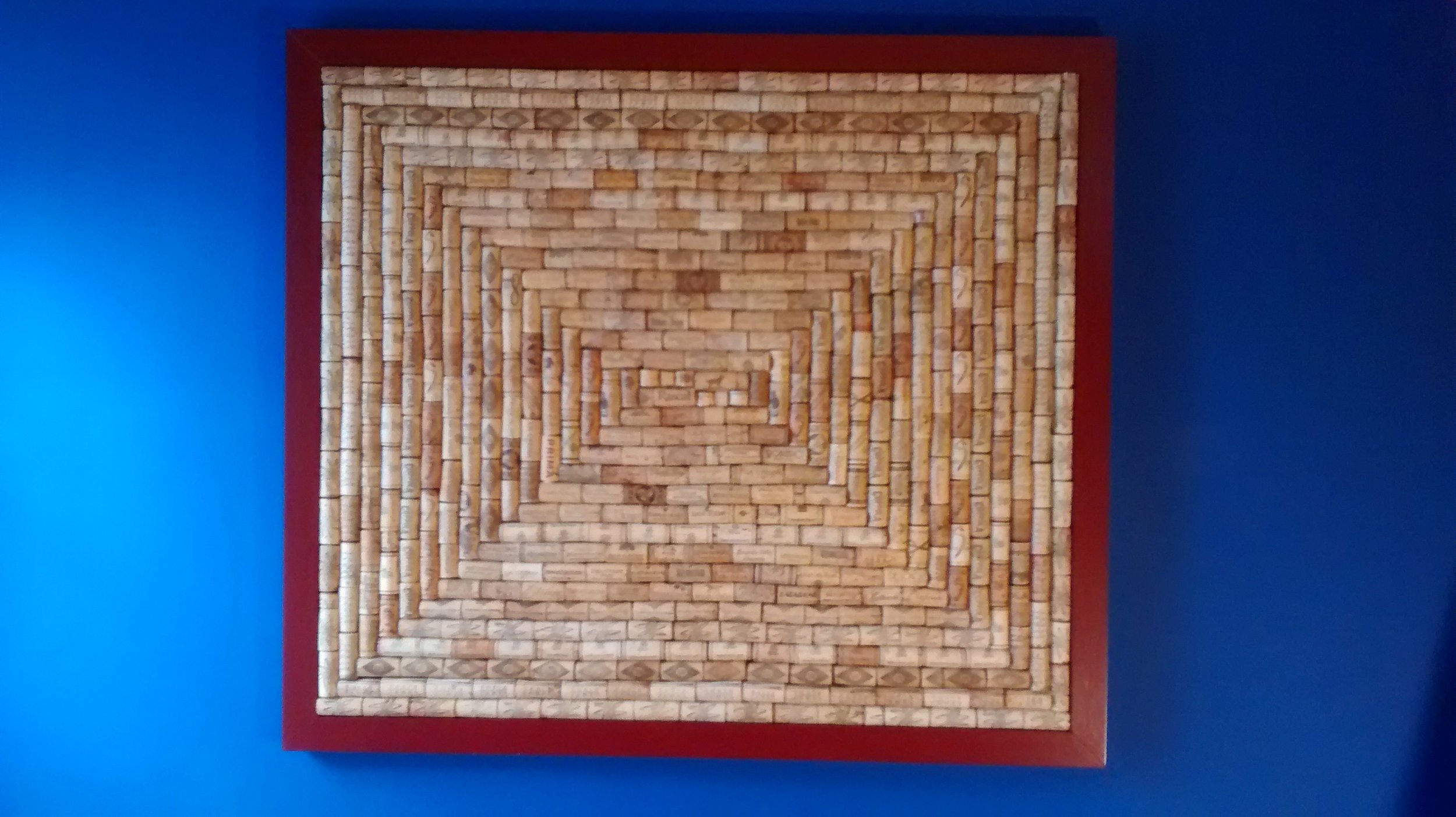 Reclaimed Wine Cork Bulletin Board