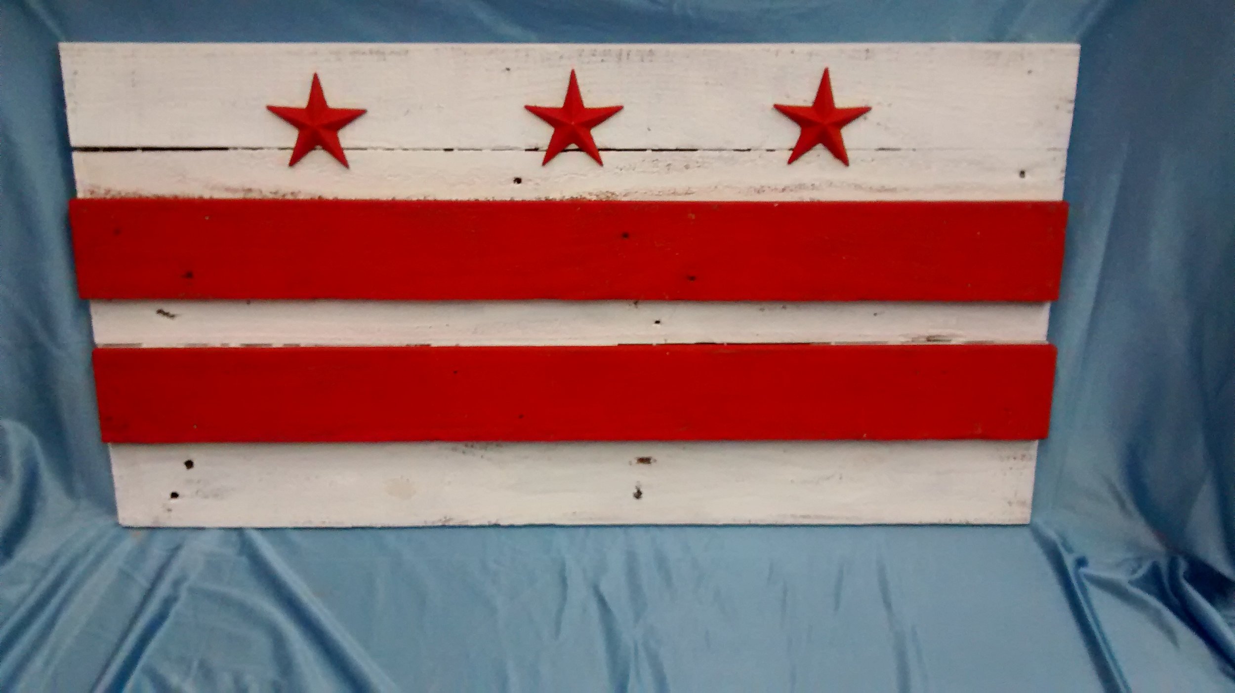 Small Painted D.C. Flag #2