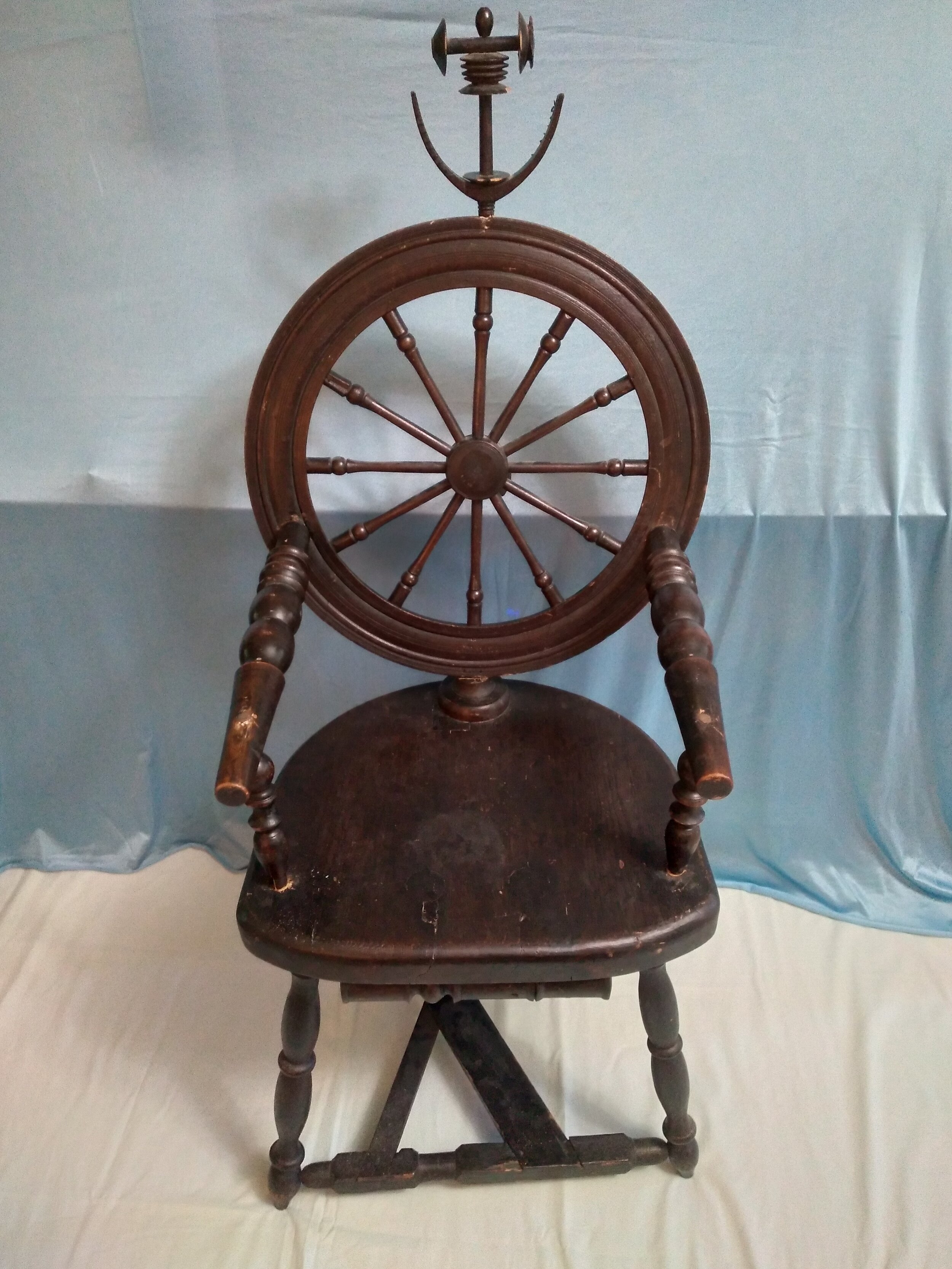 Repaired Spinning-Wheel Chair