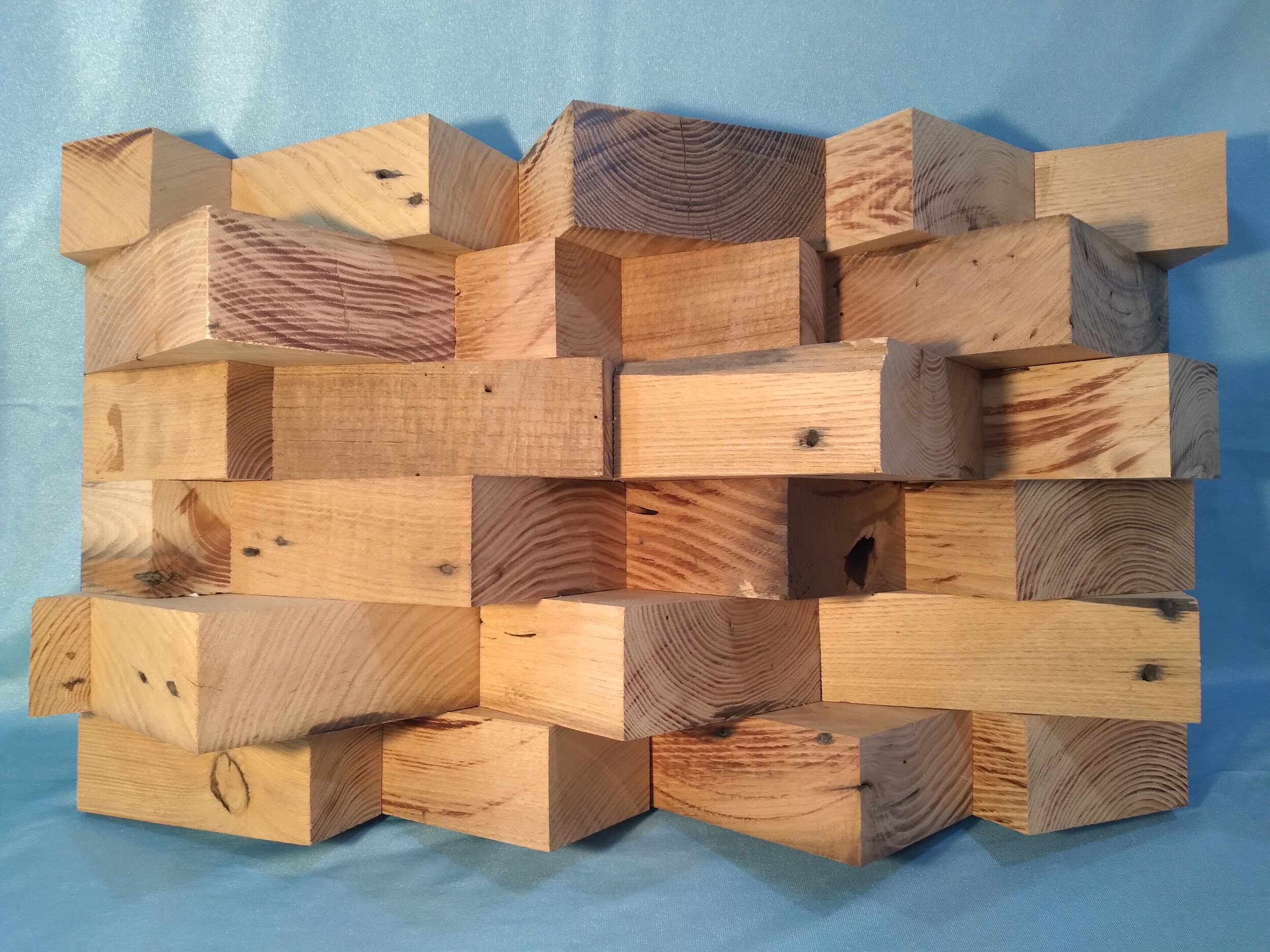 Salvaged Chestnut Sculptural Wall Art