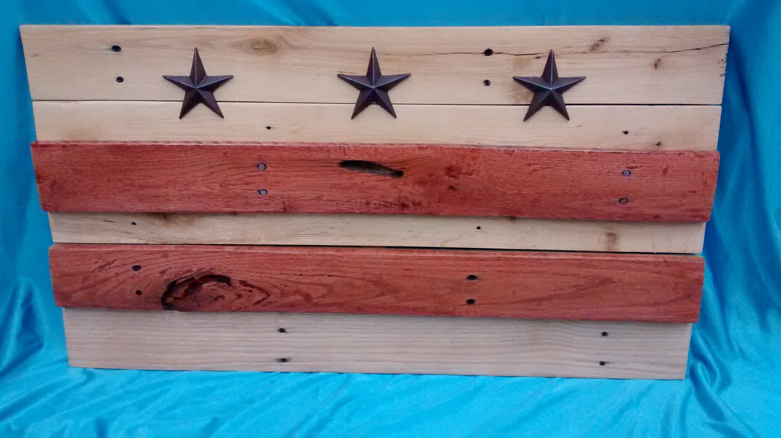 Small Stained and Natural D.C. Flag