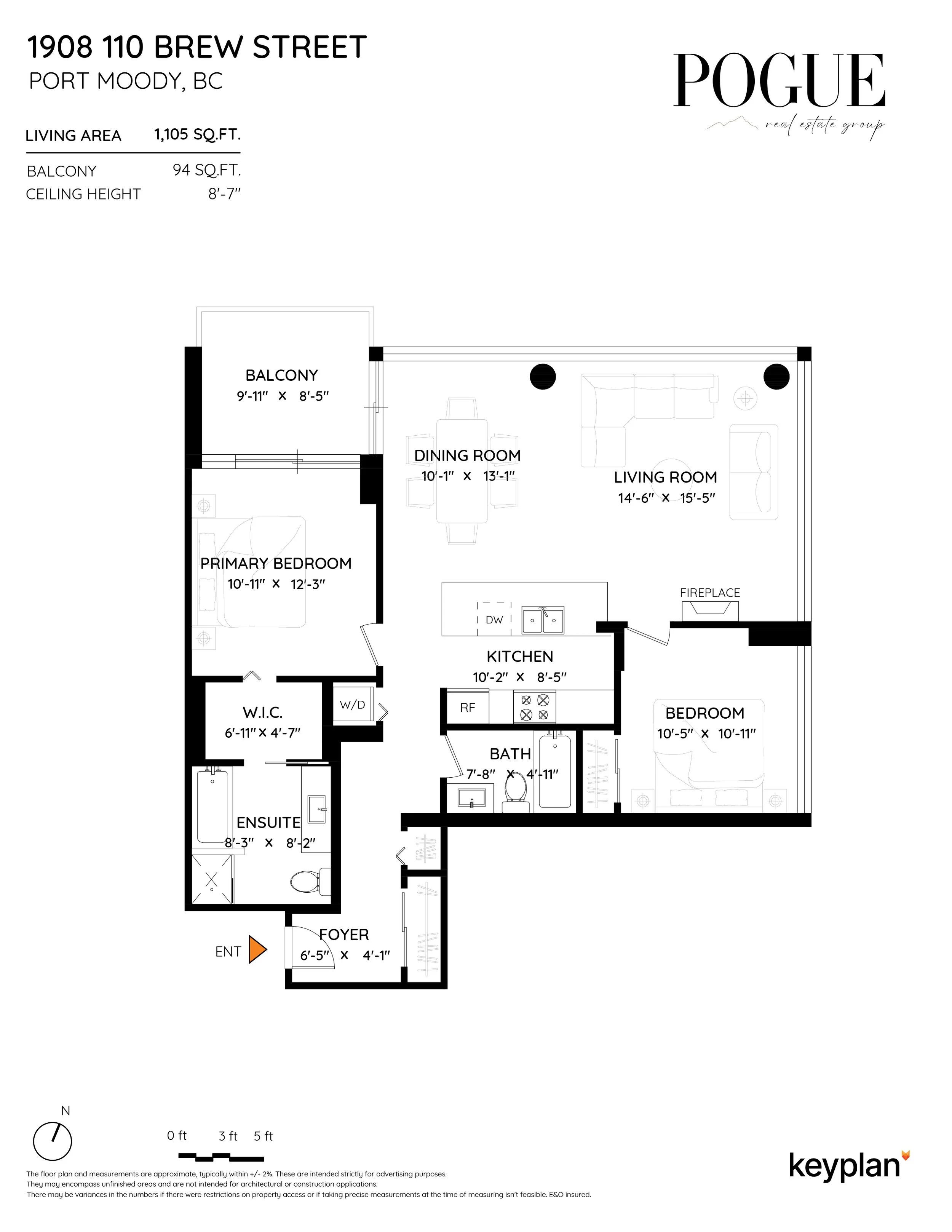 1908 110 Brew Street Suter Brook Village Port Moody Carolyn Pogue Port Moody Realtor Floor Plan