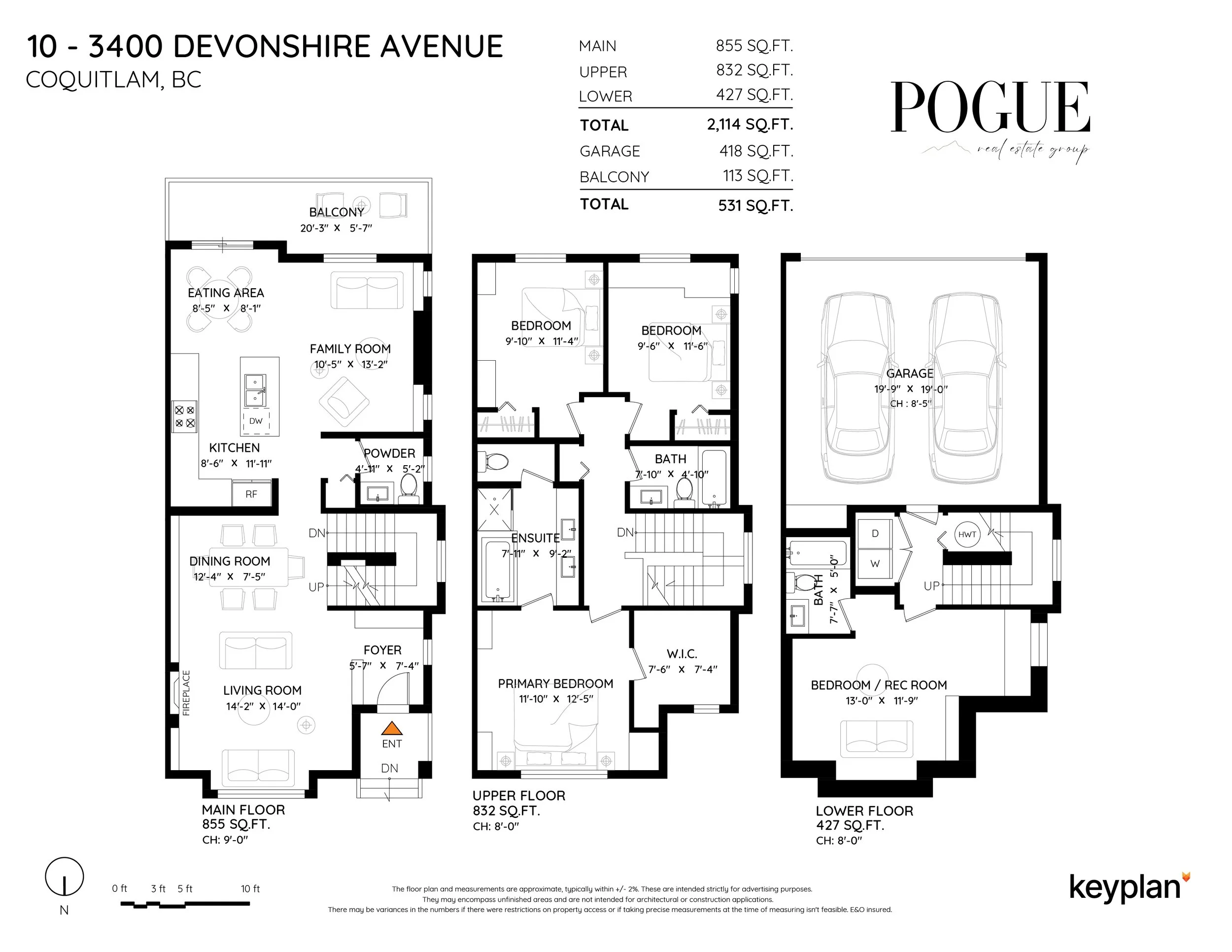 10 3400 Devonshire Avenue Burke Mountain Coquitlam Carolyn Pogue Burke Mountain Realtor Floor Plan