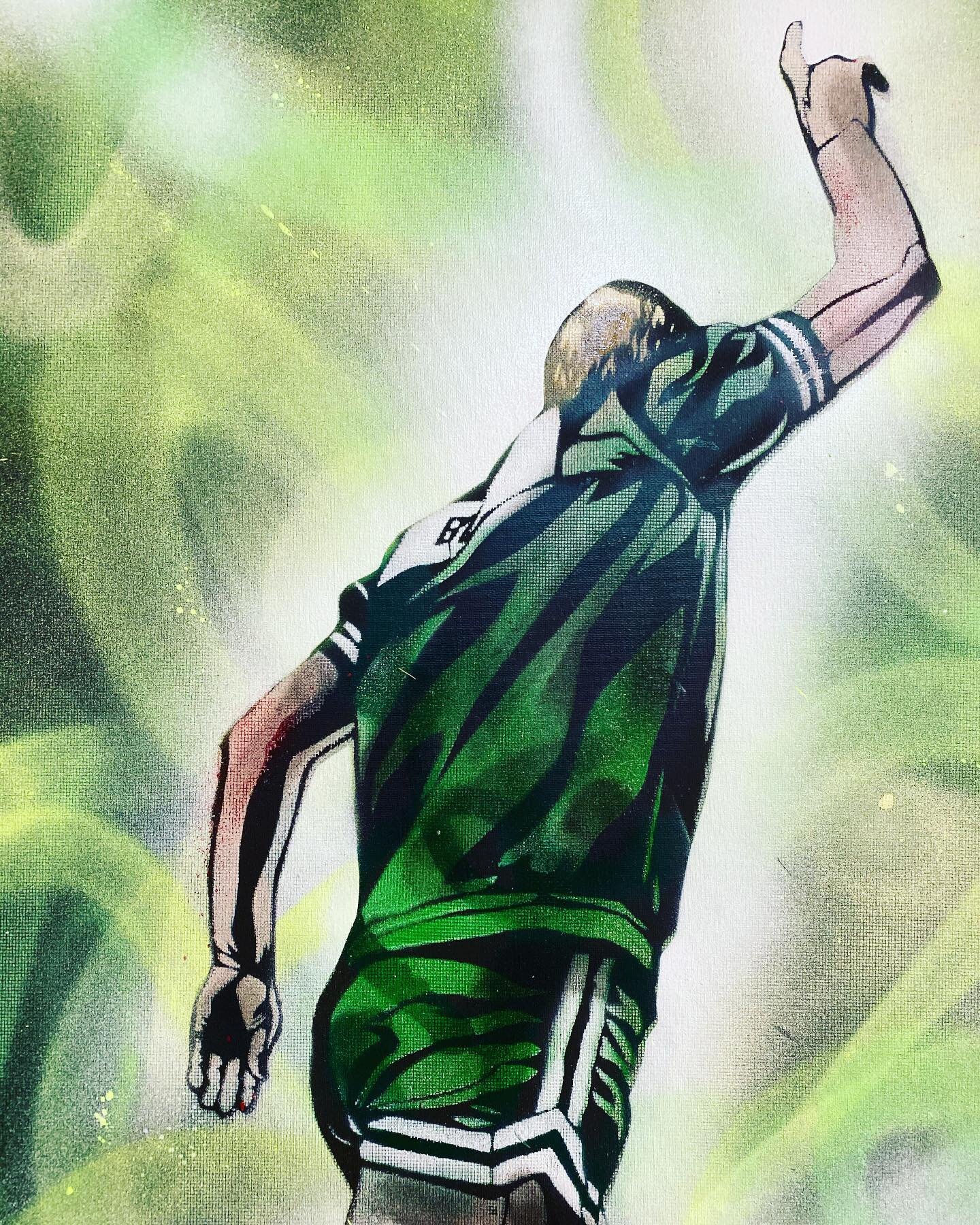 Bad Larry #2 #larrybird #celtics #spraypaint #streetartist @celtics