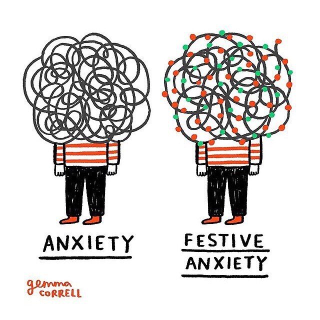 Happy merry everything! It&rsquo;s also okay to be crabby and anxious. Take a walk, meditate, hug your dog, eat cookies. You deserve it. 
.
.
.
.
#happymerrywhatever 
#ohheyanxiety #imnotanxiousyoureanxious #maybeyouareokay #morepeacelessstress 
#com