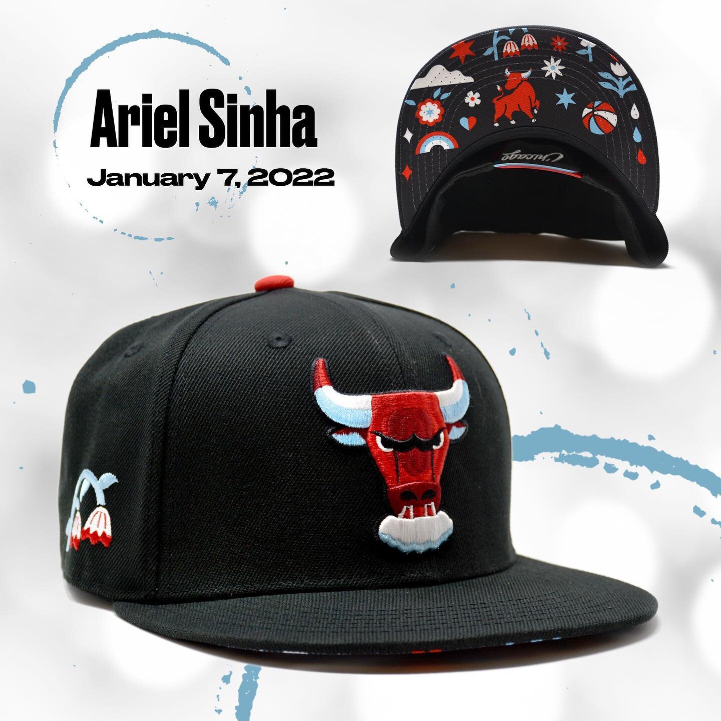 It&rsquo;s been so hard to keep this under my lid, but I finally get to reveal the hat I designed for the @chicagobulls!! This cappy cap is part of the 4th year of the Bulls&rsquo; artist series and will be the game night giveaway to the first 5,000 