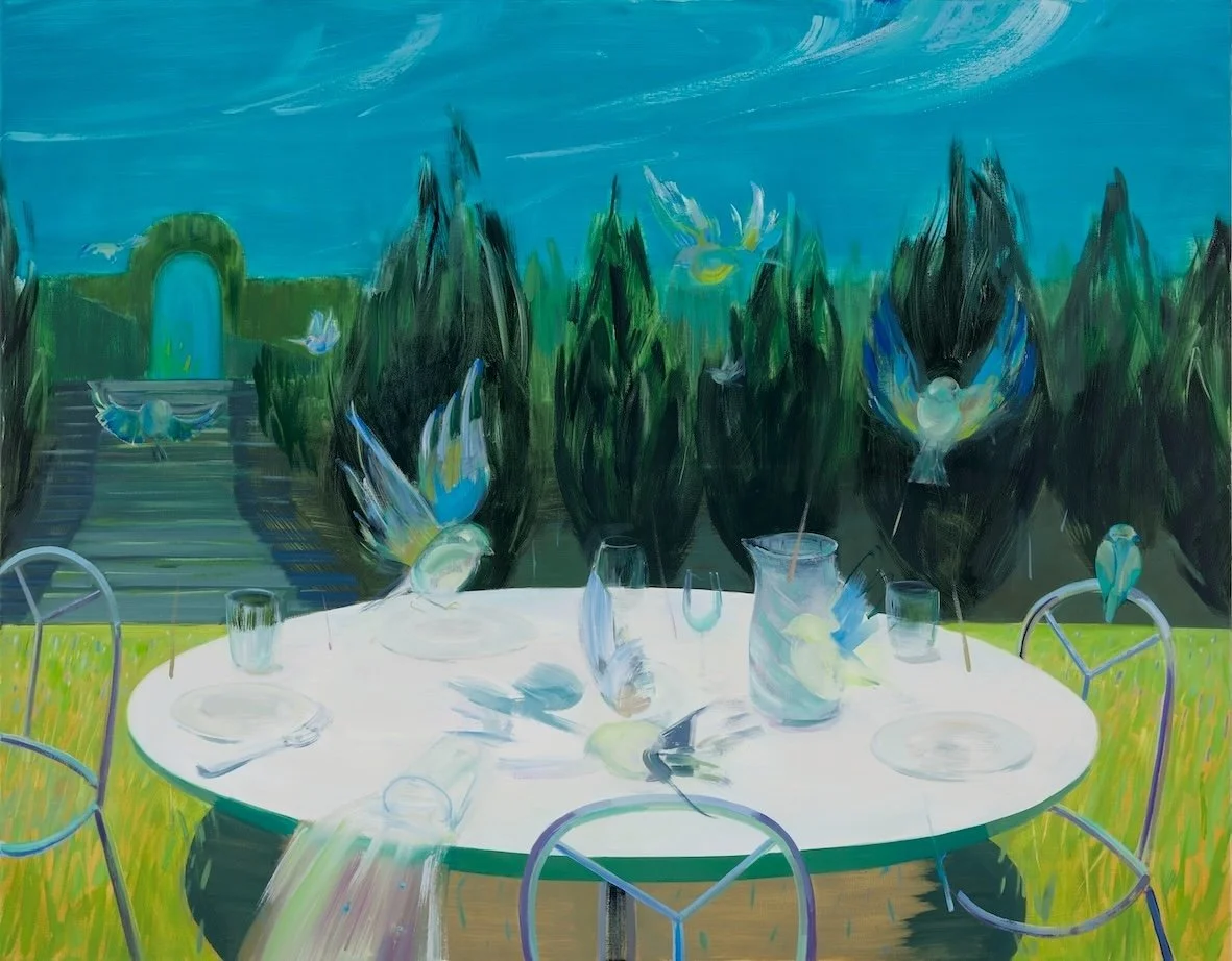   Hollow Lodge, John kennedy’s Wicklow , 2024 Oil on canvas, 137 × 175 cm 