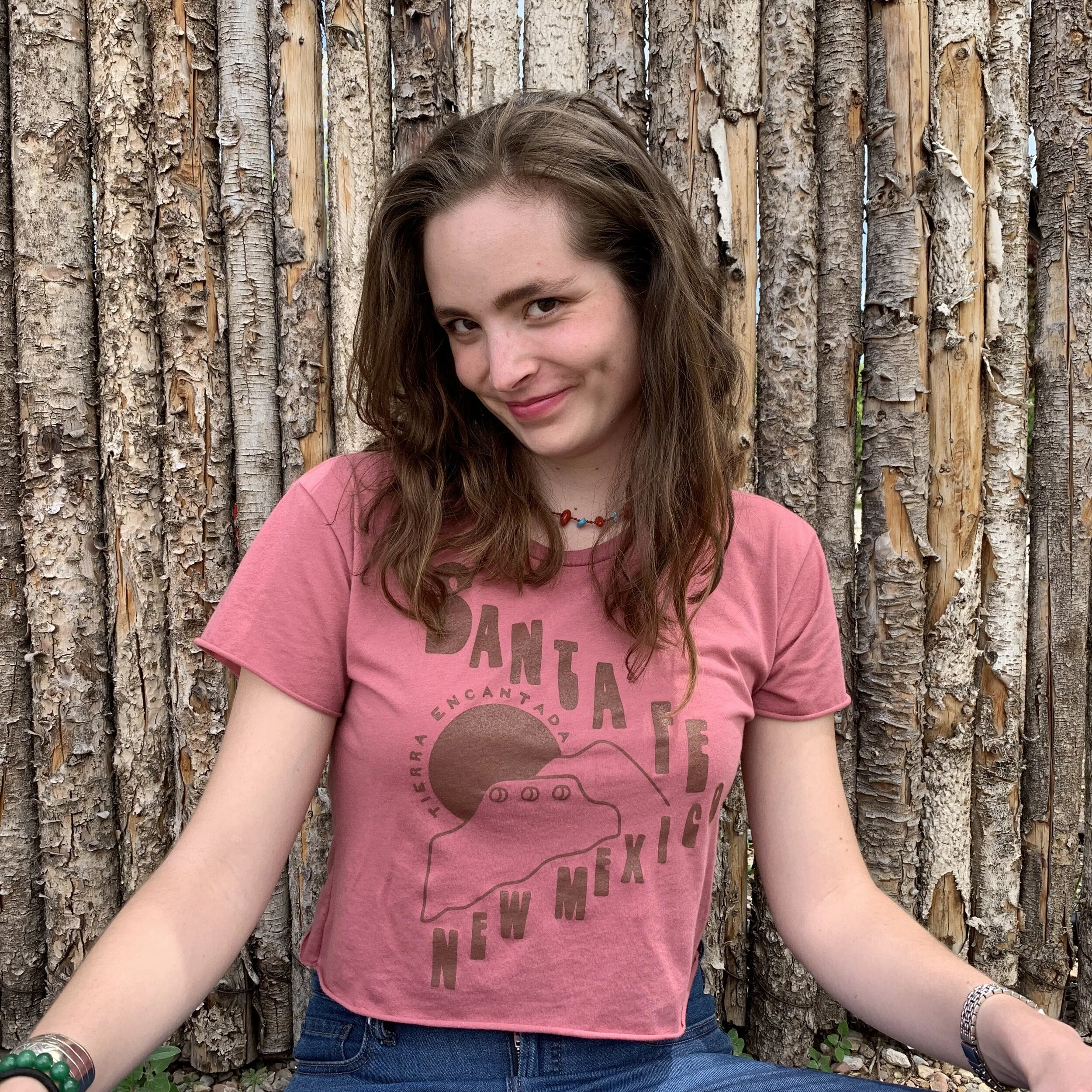 Santa Fe Crop Tee- Paprika